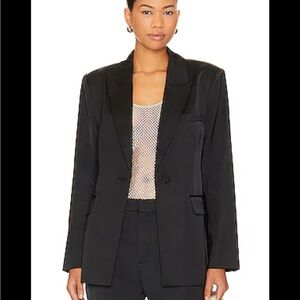Steve Madden Black Tailored Longline Blazer Jacket Size Small